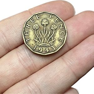 🎈$5 add on - 1943 THREE PENCE - George VI